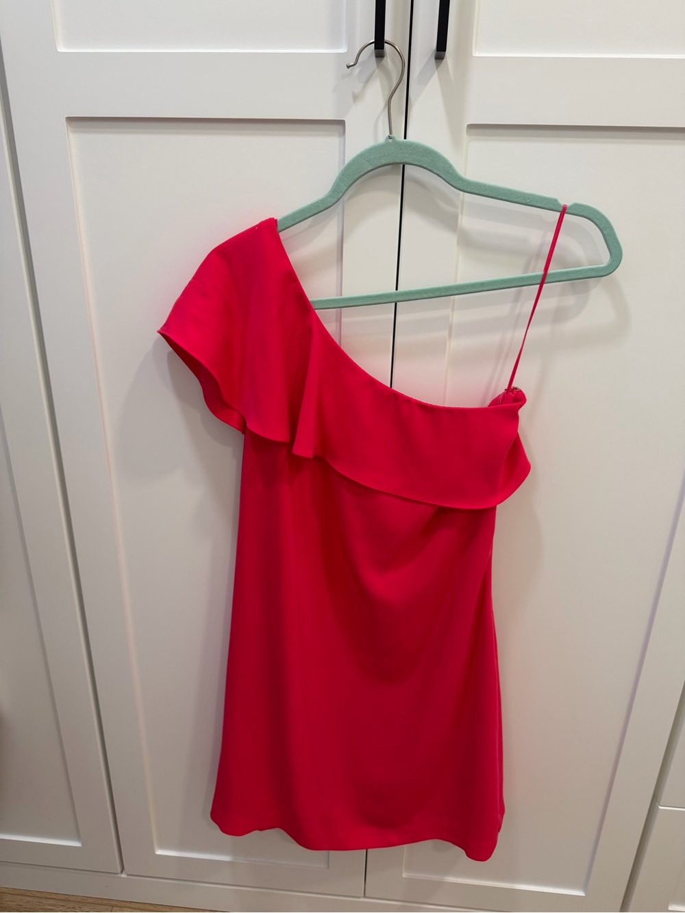 cooper & ella Hot Pink One-Shoulder Dress